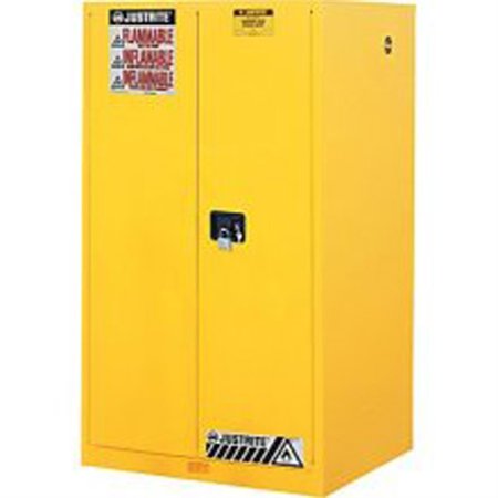 JUSTRITE Justrite 896000 Sure-Grip EX Flammable Safety Cabinet, Capacity 60 Gallons, 2 Shelves, 2 Manual-Clos 896000
